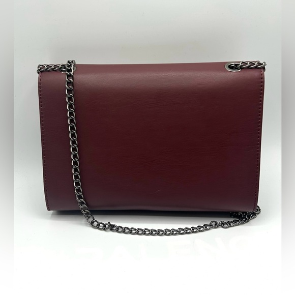 Badgley Mischka Metal Fringe Tassel Bag Purse Silver Chain Crossbody NWT - Picture 3 of 13